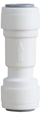 Qrity 1 Pièces Connecteur De Tuyau De Réfrigérateur, 3/8 Push Fit Clapet Anti-retour, Connecteurs Droits Push-Fit, Valve non Retour