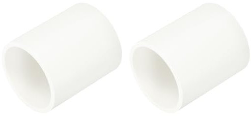 QUARKZMAN 1-1/4 Raccords De Tuyau PVC Adaptateur, 2 Pcs Raccords De Tuyau Connecteurs À Emboîtement Pour DIY Étagère PVC Structure De Support De Jardin Étagère De Stockage, Blanc