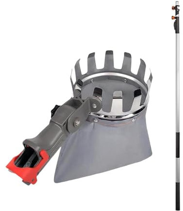 FewNvWa Fruit Picker Pole with Basket Telescoping, for Apricots Plums Grapefruit