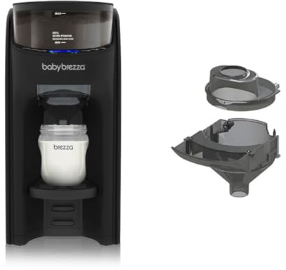 Baby Brezza - Formula Pro Advanced, Preparador de Biberones Automático y Dosificador de Fórmula, Máquina para hacer Biberones, Incluye Recambio de Embudo y Cubierta, Set Negro