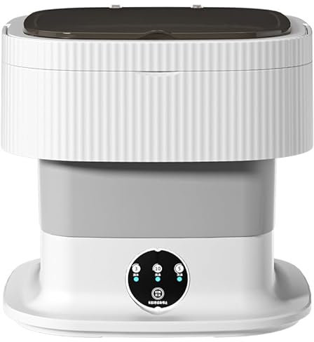 SUPAREE 16L Machine a Laver de Voyage Pliable Petite Machine à Laver Portable Mini Lave Linge avec Essorage 1.8kg pour Camping Car Appartements Dortoirs Petits Vêtements