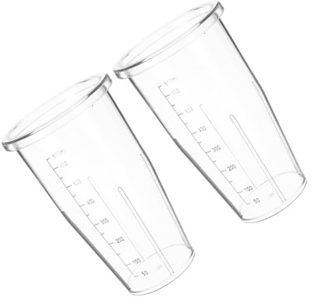 RORPOIR 2pièces Gobelets De Mixeur De Remplacement Gradués Pour Jus Et Smoothies Compatibles Avec Plusieurs Modèles De Mélangeurs