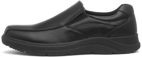 Hobos Mens Black Slip On Wide Fit Shoe - Size 8 UK - Black