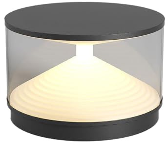 Luxueuse lanterne d'extérieur étanche de 15 cm Paletto Luminoso pour clôture et terrasse Luminaire colonne élégant parfait pour décoration de jardin
