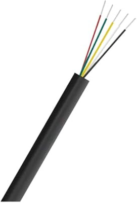 30/50/100M 28AWG UL2464 Flexible Sheathed Cable Electronic Speaker Audio Wire 2 3 4 5 6 7 8 9 10 Cores Insulated Extension(28 AWG 5 Core-Black,50m)