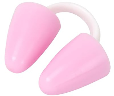 RICUHJIAJU Pinzas Nariz Natacion, Nadar Nariz Plug, Protector Silicona Tapón Nariz, Clip de Nariz para Natación, con Estuche, Pinzas Nariz para Natación, Surf, Rafting y Buceo (Rosa, Niños)