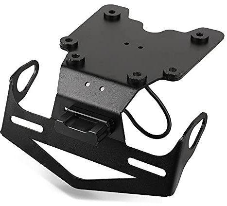 MZ-STORE Motorrad Edelstahl Hintere Kennzeichenhalter für T7 Tenere 700 Tenere 700 Rally XTZ700 Tenere XT700Z Tenere 2019-2021