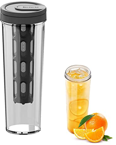 Bottiglia d'acqua per frigorifero, bottiglie di succo da 1 litro con tappi – Brocca trasparente per tè ghiacciato, succhi, latte e birra fredda, contenitori per succhi di frutta per frigorifero