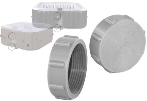 Air flow cap drain plug caps Compatible with Clever Ospazia Elite Arebos Infinite Cosy Vogue Habitat Portable Inflatable Hot Tubs Drain Valve Blanking End 2 Caps
