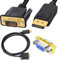 Xiatiaosann Cavo Displayport a VGA 9,1 m, cavo adattatore convertitore Displayport maschio a VGA maschio, cavo DP a VGA collega la porta DP, con adattatore VGA femmina a femmina