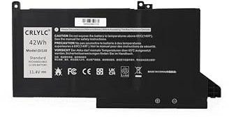 CRLYLC 42Wh DJ1J0 Batteria per Portatile Dell Latitude 12 7280 7290 E7280 E7290 13 7380 7390 E7380 E7390 14 7480 7490 E7480 E7490 Series Notebook 451-BBZL PGFX4 ONFOH DJ1JO 0C27RW P73G11.4V Battery
