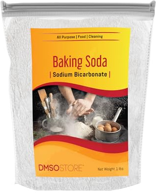 Baking Soda 1 lb. Pure Sodium Bicarbonate Versatile Kitchen Essential for Baking, Cleaning, and More! Perfect for Cooking, Deodorizing, and DIY Cleaning Solutions.