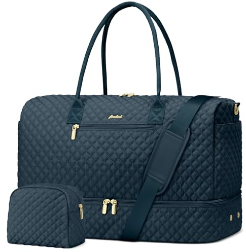 Sac de voyage pour femme – Sac de nuit à emporter avec compartiment à chaussures, sac de sport avec poche pour ordinateur portable, sac d'hôpital pour accouchement, sac fourre-tout avec trousse de