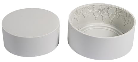 Rayher Silikon Gießform Schale Wichtelrand, 13,5 cm ø, Höhe 5 cm, zum Ausgießen mit Kreativ Beton, Art Resin Gießharz, Raysin-Gießpulver, Gießform Untersetzer, 36193000, Grau