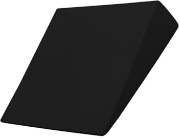 Blocco a cuneo per yoga, per esercizi di equilibrio, allenamento, pilates, colore nero, 32,5 x 30 x 9 cm