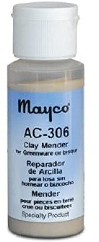 Mayco AC306 Clay Mender Bisque Fix for Ceramic Clay or Bisque, 2 oz Bottle