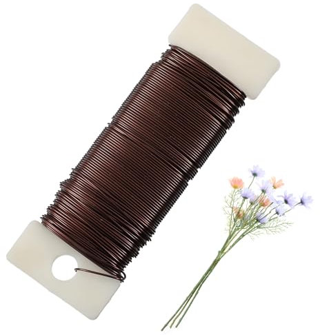 Draht Zum Basteln Basteldraht Basteldrähte Blumendraht Floristendraht Schmuckdraht Wickeldraht Hochwertiger Draht Zum Dekorieren Draht Zum Basteln Schmuckdraht Blumendraht Für Blumengestecke(braun)