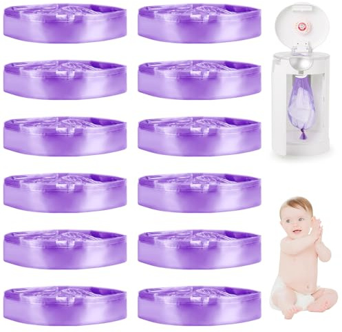 12 Pièces Recharge Poubelle a Couche, anti-odeur sac poubelle couche