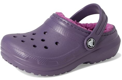 Crocs Unisex Kids Clog,Classic Lined Clog T,Nightshade,10 UK Child