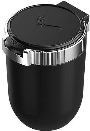 Car Ashtray Self Extinguishing Ash Tray,Car Ashtray with Flip Lid LED Light for Vehicle or Outdoor Camping,Automatic LED light at night,Sealed,Flame Retardant,Detachable,Large Capacity