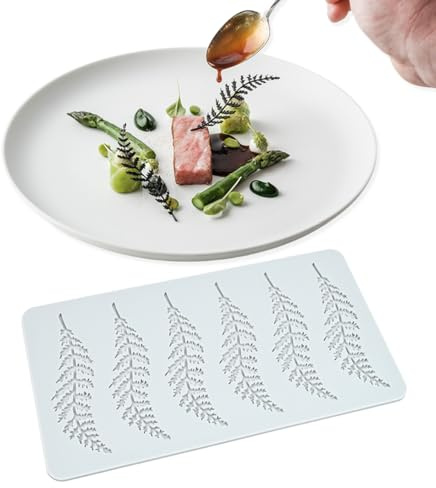 mostsom Silicone Fondant Lace Mold Fiddlehead Fern Embossing Stamps for Cake Decorating, Clay, Jewelry, Resin, DIY Craft - Flexible and Reusable (F_ Fiddlehead Fern)