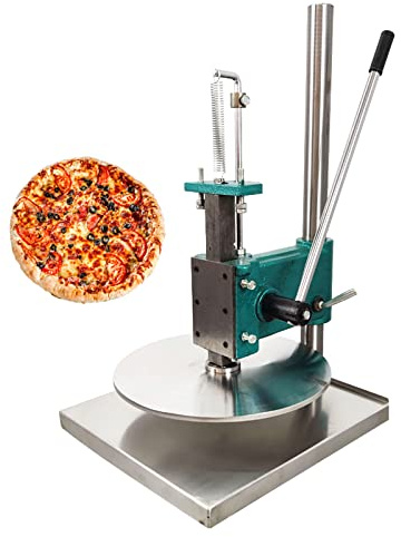 INTBUYING 14inch Manual Pizza Dough Pastry Press Machine Household Pizza Cake Press Machine Dough Press Sheeter Dough Pastry Presser Stainless Steel Pasta Maker Pizza Express Machine