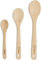 Chef Pomodoro Wooden Spoons for Cooking, Solid Beechwood Wooden Spoons Cooking Utensils, Scratch-Resistant Wooden Kitchen Spoons (12, 10.5, 8/ 30 cm, 27 cm, x 20 cm) 3-Piece Wooden Spoon Set