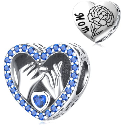 PHCLASY Mutter Blumen Charms Familie Anhänger für Europas Armband Damen Valentinstag Muttertag Schmuck Geschenke