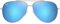 Maui Jim Unisex Hauoli Sunglasses, Shiny Silver w/Blue & Green, 59-12-145