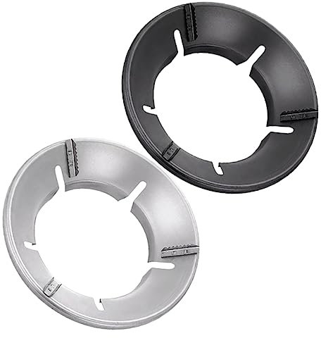 QUMIIRITY 2pezzi Wok Support Antivento Ghisa Per Gas Per Per Resistente e Facile Installare e