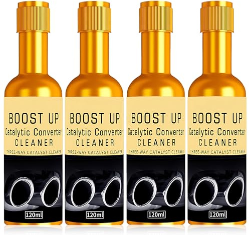 ZORVEXLYNX 4PCS Catalytic Converter Cleaner, Catalytic Convertor Cleaner Petrol - Advanced Fuel System Treatment for Diesel & Petrol Engines, Injector and Emission Maintenance