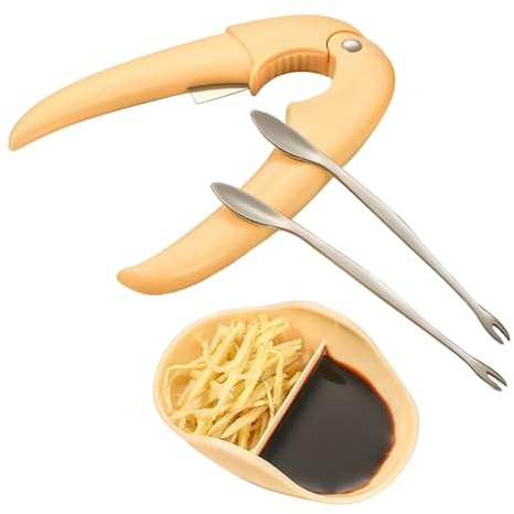 Sghtil Herramientas para Cangrejo | Herramientas para Comer Cangrejo, Kit de Tenedor para Pinzas de Langosta, para Comida Familiar Pique Nique Restaurante Noche Reunión Festiva
