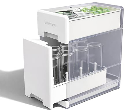 Baby Brezza Covered Drying Rack & Countertop Organizer, 8 Bottle Capacity