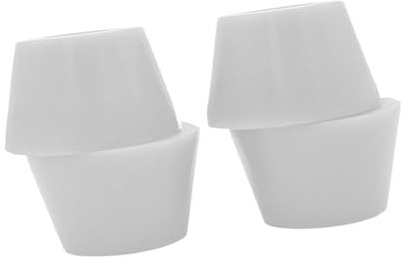 Aymzbd 4 Piezas Longboard Bushing Juego Completo para Trucks de Skateboard Bujes Cónicos Portátiles con Absorción de Impacto Material PU Cómodo Y Estable Ade, Blanco