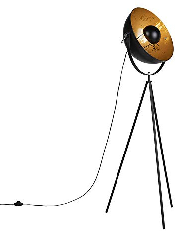 Qazqa magna licht88 - Lampadaire - 1 lumière - H 1440 mm - Noir - Design, Art Deco, Classique/Antique - éclairage intérieur - Salon I Chambre