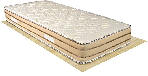 Comprarredo Materasso singolo a molle in acciaio temperato 80x190 CORFÙ altezza 23cm, con supporto perimetrale rinforzato, materasso rigido anche per pesi importanti