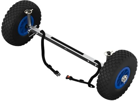 Edelstahl SUP-Räder Stand Up Paddle Board Wheels Transport-Wagen UP260, schwarz/blau