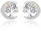 TANGPOET Tree of Life Earrings for Women 925 Sterling Silver Family Tree Stud Earring for Girls, Birthday Jewellery Gifts for Her, Opal