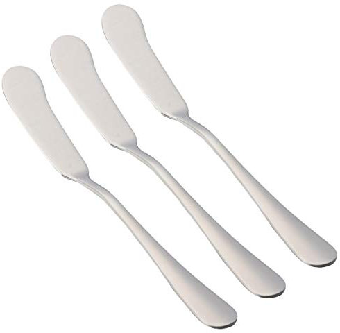 Etrexonline 3 coltelli da burro in acciaio inox 16,5 x 2 cm