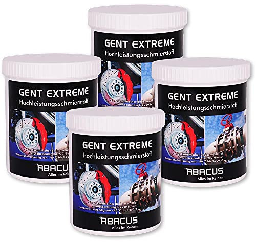 ABACUS® Keramikpaste, Anti-Seize, Monatagepaste, Keramik-Paste, Keramik-Schmierstoff, Keramik-Schmiermittel, Bremsenpaste, Montage-Paste, Schmierpaste, Anti-Festfressen – Keramik-Paste 4x 500 g
