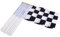 Drapeau à damier de course, drapeaux de voitures de course | Drapeaux à main Drapeau à damier | Drapeaux de course 5x8 pouces, drapeaux à main, 10 pièces drapeau bâton noir et blanc pour les fêtes de
