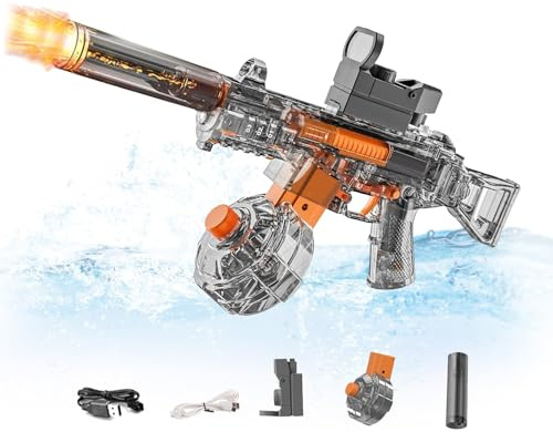 Electric Water Gun, 2026 New Automatic Water Gun, 26FT Super Powerful Pistol, Large Capacity Water Squirt Guns, Water Pistols Water Toy Guns for Summer Swimming Pool Beach Party (Grey)