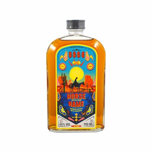 Horse With No Name – Bourbon Whiskey mit Habanero, Texas – Amerikanischer Premium-Whiskey mit Noten von Eiche, Vanille & Kokosnuss – 700ml