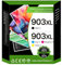 903 Druckerpatronen 903XL für HP 903 XL Multipack Kompatibel für HP Officejet 6950 Druckerpatronen für HP Officejet Pro 6970 Patronen Officejet Pro 6960 (‎‎‎‎‎‎‎Schwarz Cyan Magenta Gelb, 4er-Pack)