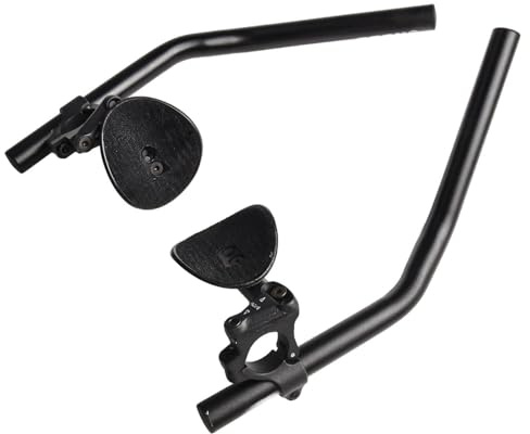 JoyousMall Aerobar split per bici da strada e mountain bike, poggia manubrio regolabile in lega di alluminio con paramani, diametro 220 mm, lunghezza 40 cm, adatto per manubri da 2,2 a 3,3 cm