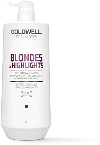 Goldwell Dualsenses Blondes & Highlights Anti Yellow Shampoo, 1er Pack (1 x 1 l), Unparfümiert