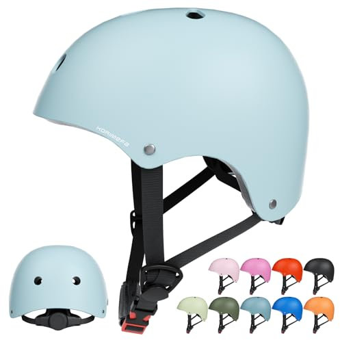 KORIMEFA Kinder Fahrradhelm für 3-13 Jahre Jungen Mädchen, Skaterhelm mit Knie-, Handgelenk- und Ellbogenpolster-Set, Kinderhelm Helm für Fahrrad Roller Skateboard Laufrad Klettern