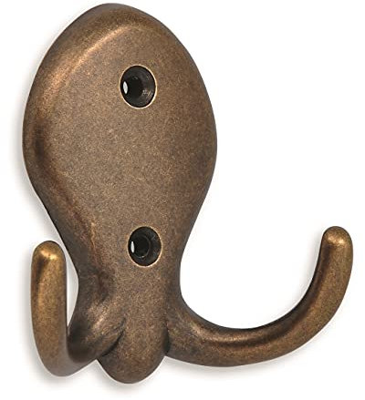 1 Kleiderhaken/Garderobenhaken Haken für Garderobe Siro Camar 704/ZN10 altmessingfarbig