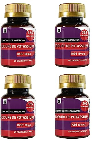 LABOTTEGADEGLIINTEGRATORI - Ioduro Di Potassio 1460 Compresse 150 Mcg Iodio 1 al Giorno | Senza Glutine e Lattosio | origine non animale LABOTTEGADEGLIINTEGRATORI ®