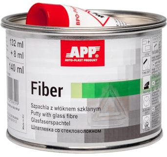 AUTO-PLAST PRODUKT App Fiber Mastic carrosserie voiture avec fibre de verre | Résine polyester avec durcisseur | Vert | 140 ml